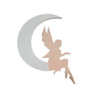 Çocuklarınızın odasına sihirli bir hava katın! Ay üzerinde oturan zarif peri figürlü bu gece lambası