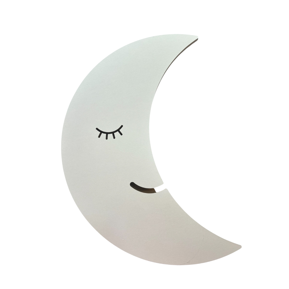 Çocuklarınızın odasına sakinlik ve huzur katın! Uyuyan ay figürlü bu sevimli gece lambası